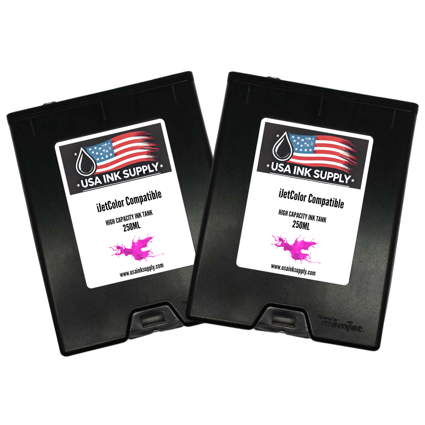 iJetColor by Printware Compatible MemJet Ink Tank 2-Pack (CMYK) - High Capacity MemJet Ink Tank (500ml) Fade-Resistant Replacement Inkjet Printer Ink