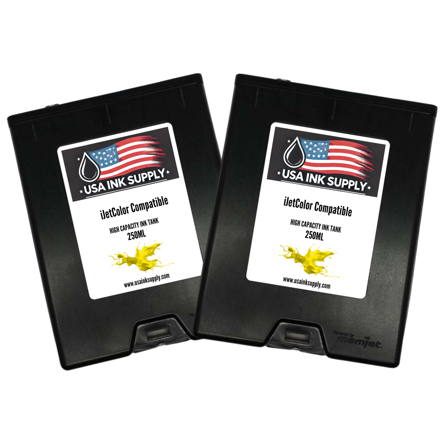 iJetColor by Printware Compatible MemJet Ink Tank 2-Pack (CMYK) - High Capacity MemJet Ink Tank (500ml) Fade-Resistant Replacement Inkjet Printer Ink
