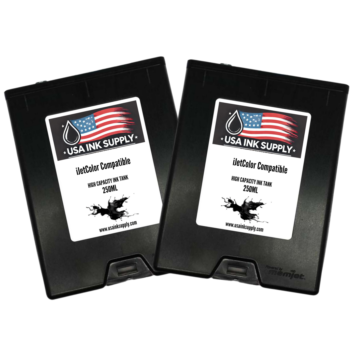 iJetColor by Printware Compatible MemJet Ink Tank 2-Pack (CMYK) - High Capacity MemJet Ink Tank (500ml) Fade-Resistant Replacement Inkjet Printer Ink