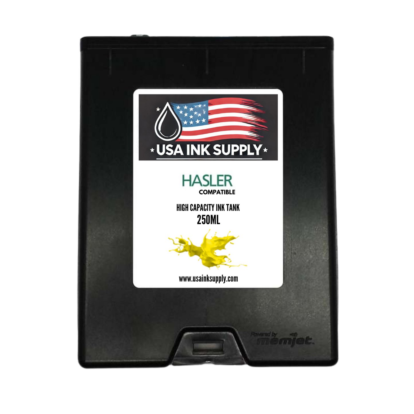 Hasler Compatible Yellow (Y) High Capacity MemJet Ink Tank (250ml) Fade-Resistant Replacement Inkjet Printer Ink