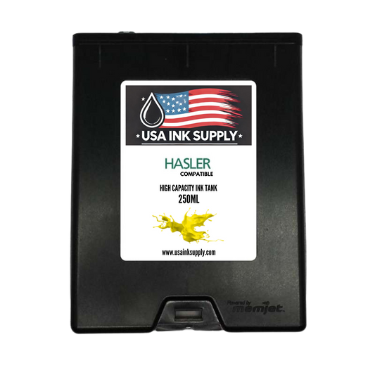 Hasler Compatible Yellow (Y) High Capacity MemJet Ink Tank (250ml) Fade-Resistant Replacement Inkjet Printer Ink