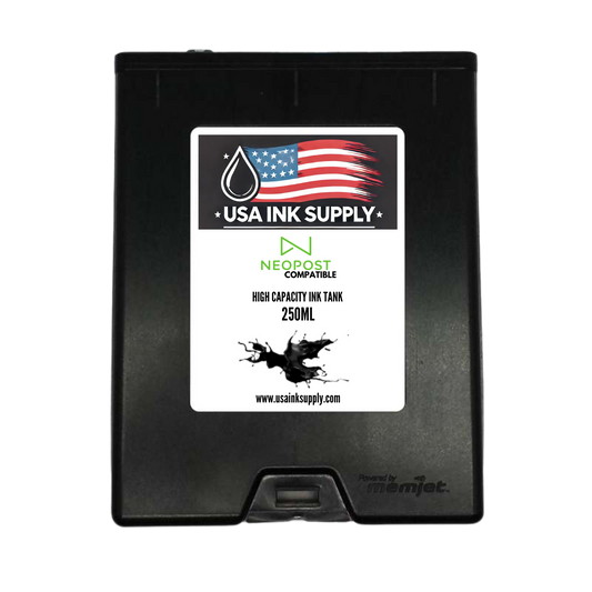 Neopost Compatible Black (K) High Capacity MemJet Ink Tank (250ml) Fade-Resistant Replacement Inkjet Printer Ink