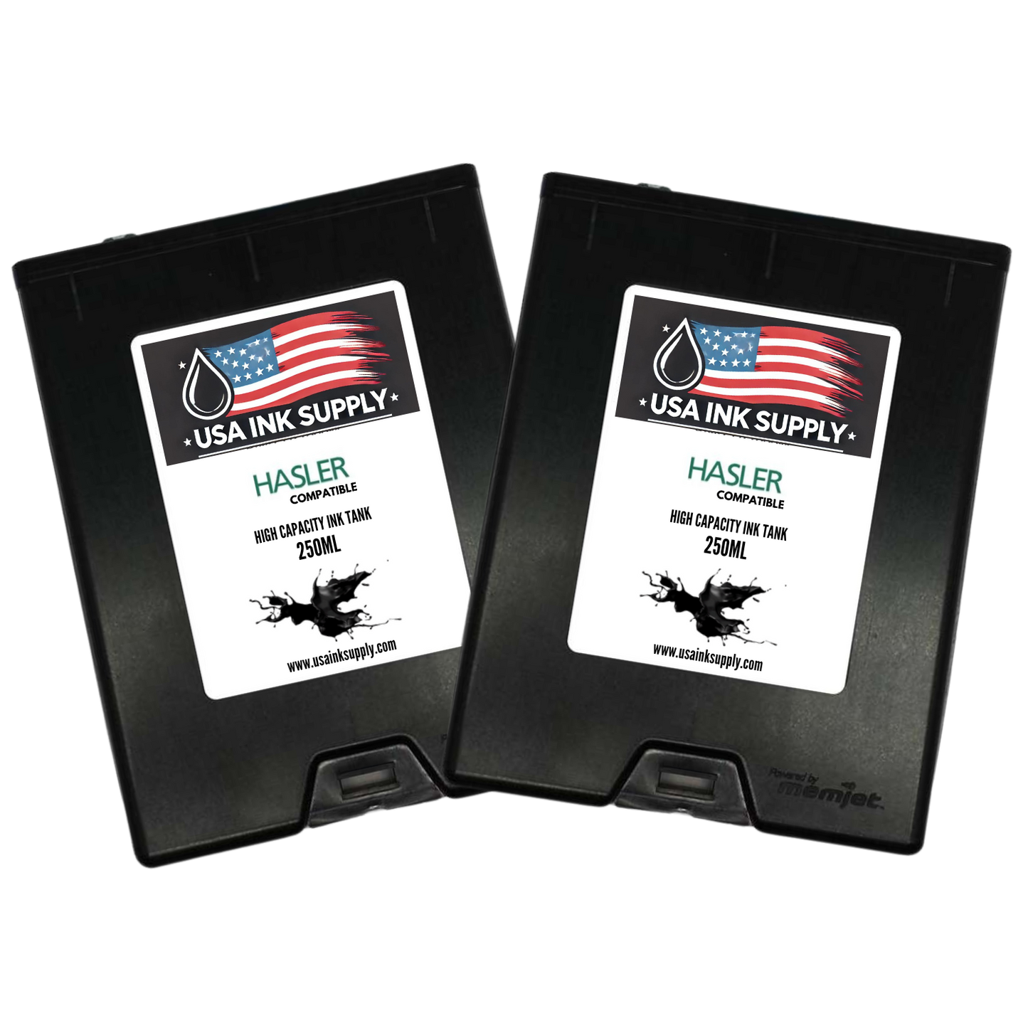 Hasler Compatible MemJet Ink Tank 2-Pack (CMYK) - High Capacity MemJet Ink Tank (500ml) Fade-Resistant Replacement Inkjet Printer Ink