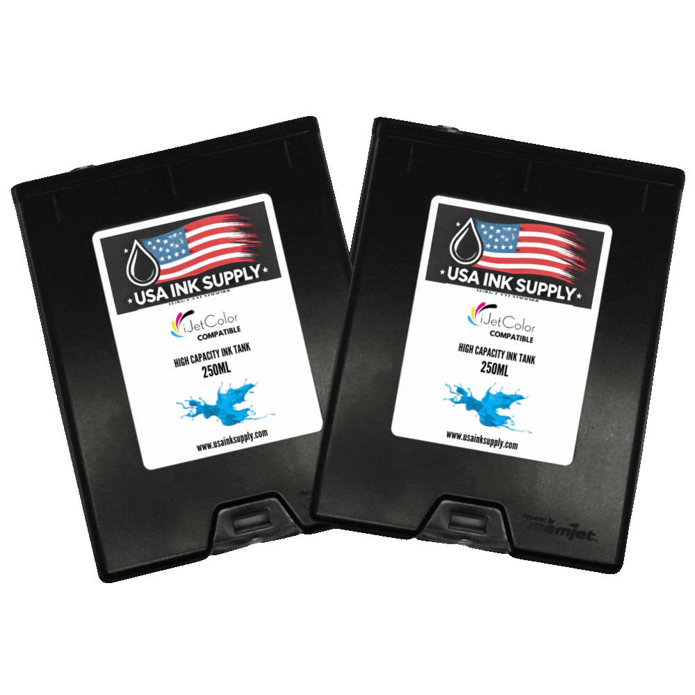 iJetColor by Printware Compatible MemJet Ink Tank 2-Pack (CMYK) - High Capacity MemJet Ink Tank (500ml) Fade-Resistant Replacement Inkjet Printer Ink
