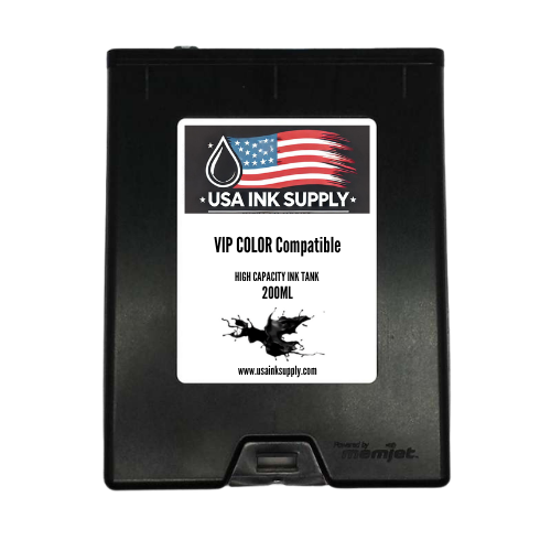 VIPColor Compatible Black (K) Tank (200mL) - Compatible MemJet ink tank 200mL